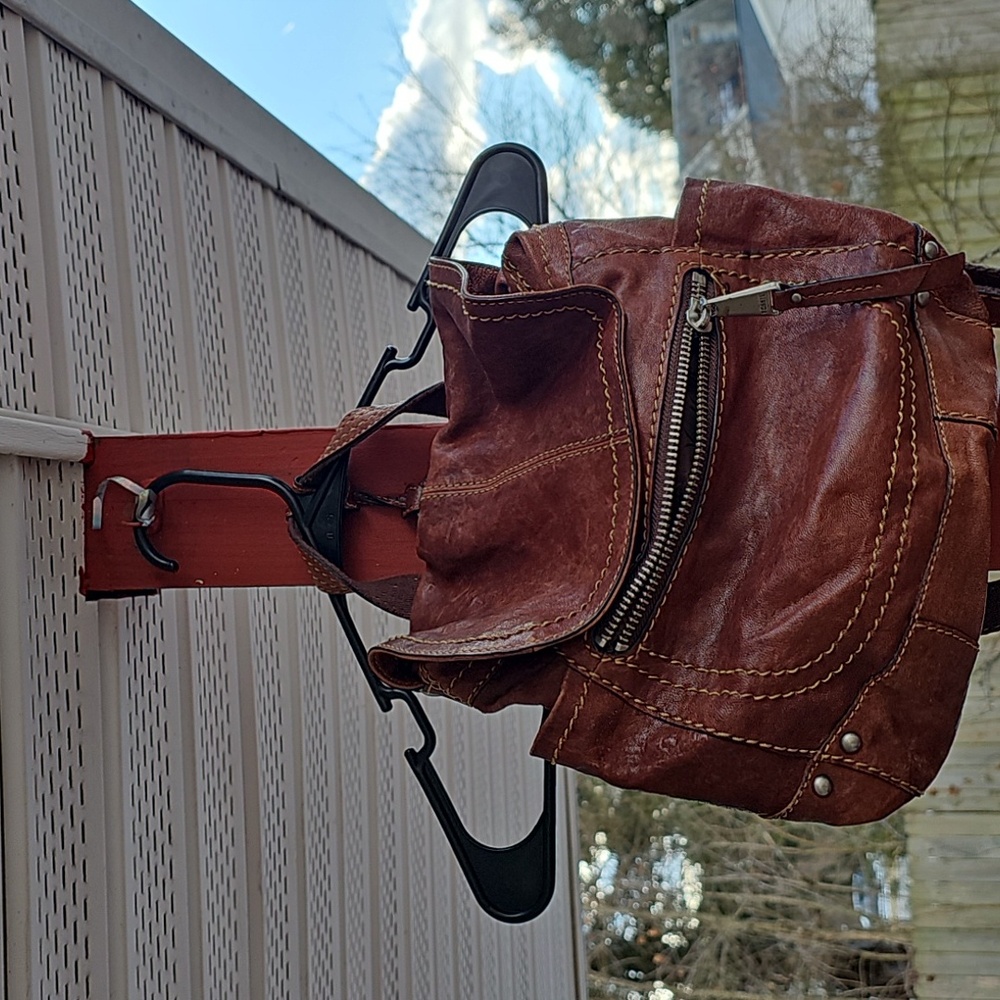 Fossil vintage saddlebag convertible bag